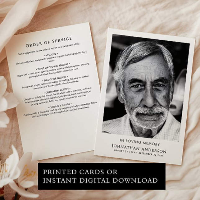 In Loving Memory Funeral Order Of Service Program (Creator Uploaded)