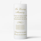 In Loving Memory Gold Wedding Memorial