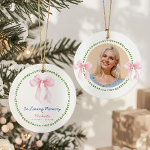 In Loving Memory Grandmillenial Bows Photo
