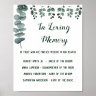 In Loving Memory Greenery Eucalyptus Wedding Sign