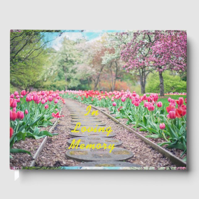 In Loving Memory Guest Book: Funeral Guest Book (Front)