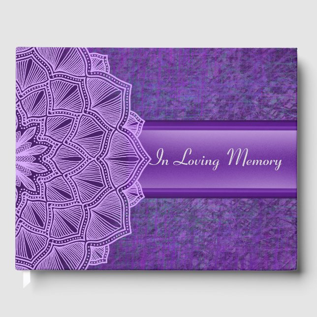 In Loving Memory Guest Book: Funeral Guest Book (Front)