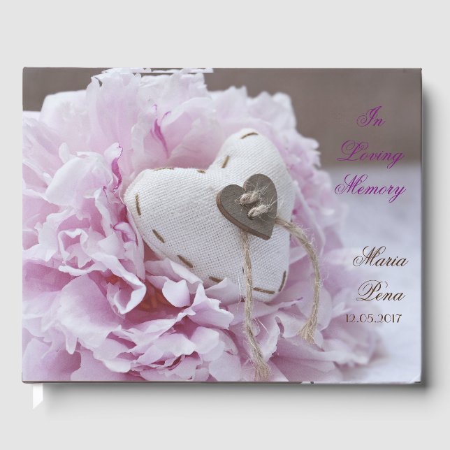 In Loving Memory Guest Book: Funeral Guest Book (Front)