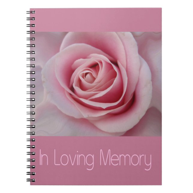 In Loving Memory guestbook Notebook (Front)