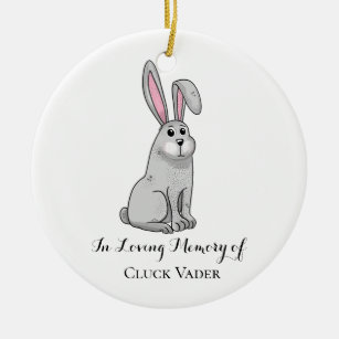 in loving memory hare rabbit friends ceramic ornament