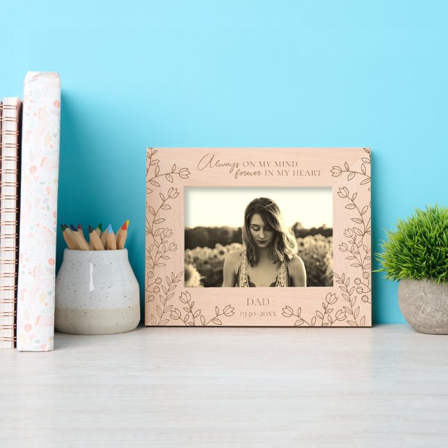 In Loving Memory Keepsake Personalized Memorial Etched Frames (Creator Uploaded)