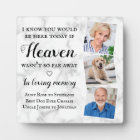 In Loving Memory Memorial 3 Photo Wedding Sign