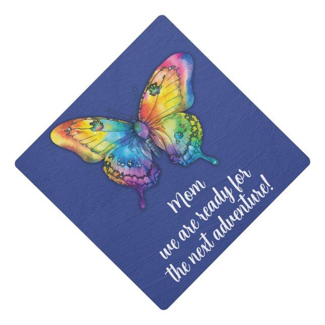 In Loving Memory Memorial Graduation Cap Topper (Front)