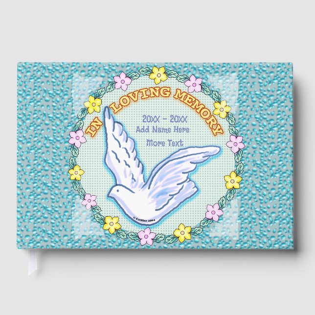 In Loving Memory  Memorial guest book (Front)