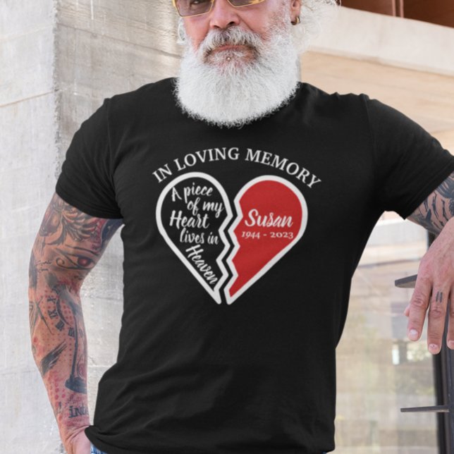 In Loving Memory Memorial Heart Personalized T-Shirt (Creator Uploaded)