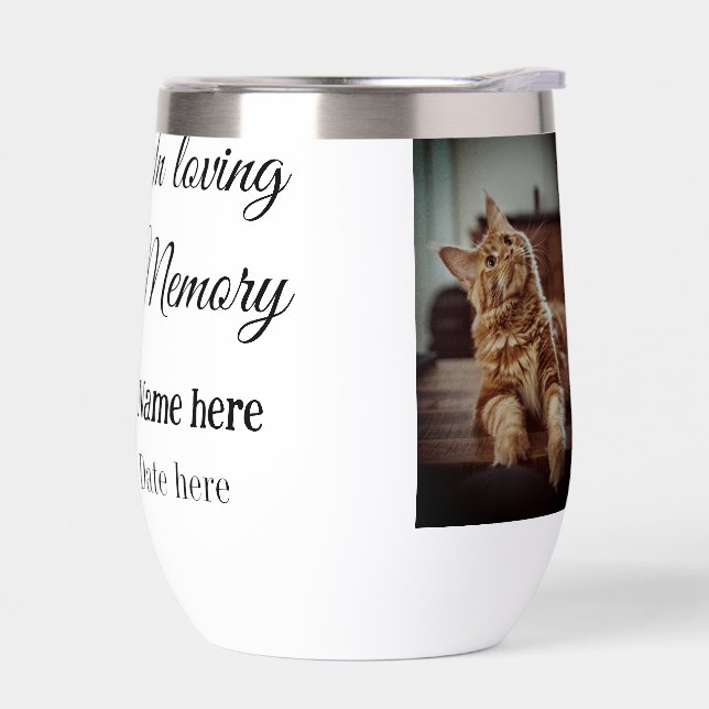 In loving memory memorial keepsake add pet name (Left)