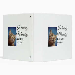In loving memory memorial keepsake add pet name binder
