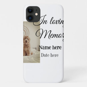 In loving memory memorial keepsake add pet name iPhone 11 case
