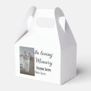 In loving memory memorial keepsake add pet name favor box