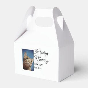 In loving memory memorial keepsake add pet name favor box