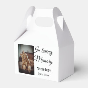 In loving memory memorial keepsake add pet name favor box