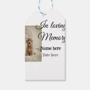 In loving memory memorial keepsake add pet name gift tags