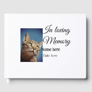 In loving memory memorial keepsake add pet name guest book