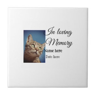In loving memory memorial keepsake add pet name tile
