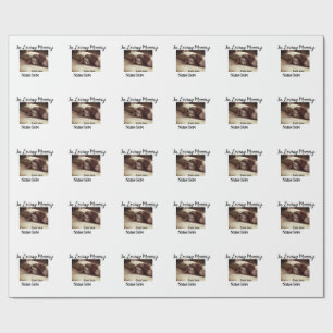 In loving memory memorial keepsake add pet name wrapping paper