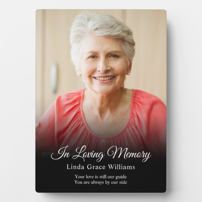 In Loving Memory Memorial Keepsake Bereavement Plaque (Front)