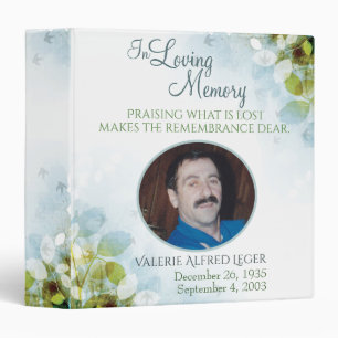 In Loving Memory Memorial Keepsake Binder
