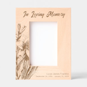 In Loving Memory Memorial Keepsake Etched Frames