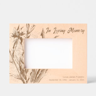 In Loving Memory Memorial Keepsake Etched Frames
