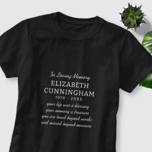 In Loving Memory Memorial Modern Preppy Quote T-Shirt