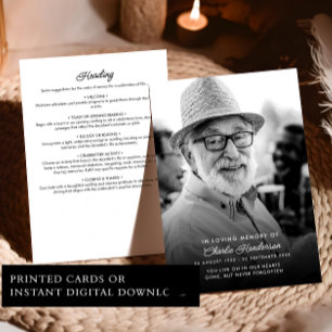 In Loving Memory Memorial Order Of Service Program