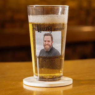 In Loving Memory   Memorial Personalized Photo Glass