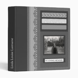 in loving memory memorial service book binder