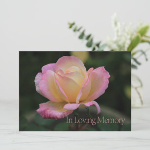 In Loving Memory Memorial Service Invitation