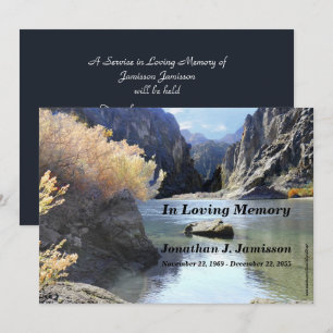 In Loving Memory Memorial Service Invitation