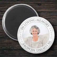 In Loving Memory Memorial Simple Elegant Photo