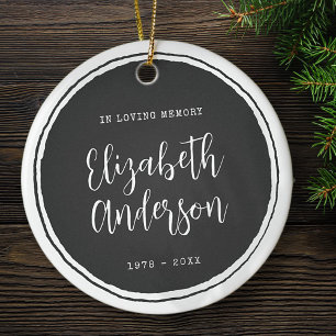 In Loving Memory Memorial Simple Modern Ceramic Ornament