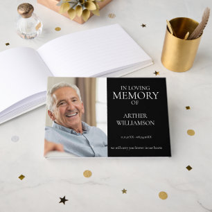 In loving memory  minimal photo guest book