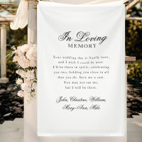 "In Loving Memory" Modern, Calligraphy, Wedding 