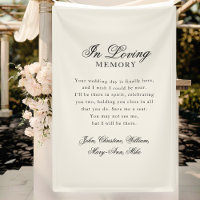"In Loving Memory" Modern Calligraphy Wedding 