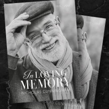 In Loving Memory Modern Elegant Photo Memorial