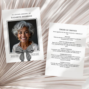 In Loving Memory Modern Order of Service Photo Program