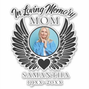 In Loving Memory Mom Custom Car decals