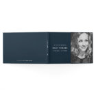 In Loving Memory | Navy Blue Modern Memorial Photo