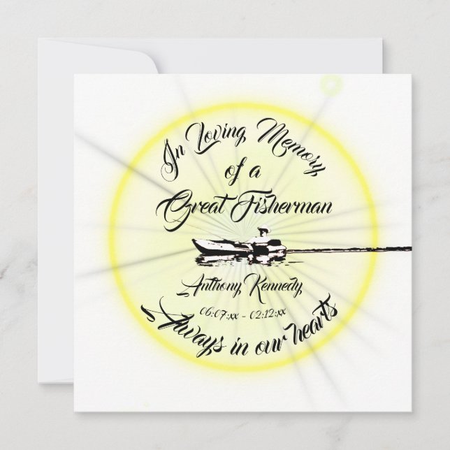  In Loving Memory of a Great Fisherman (Front)