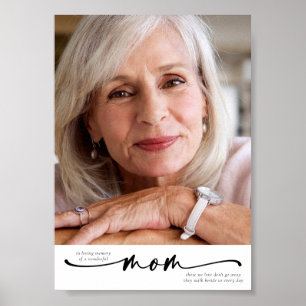 In Loving Memory of a Wonderful Mom Tribute Poster