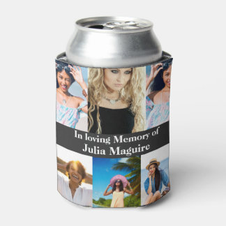 In Loving memory of Custom Name 6 Photo  Can Cooler
