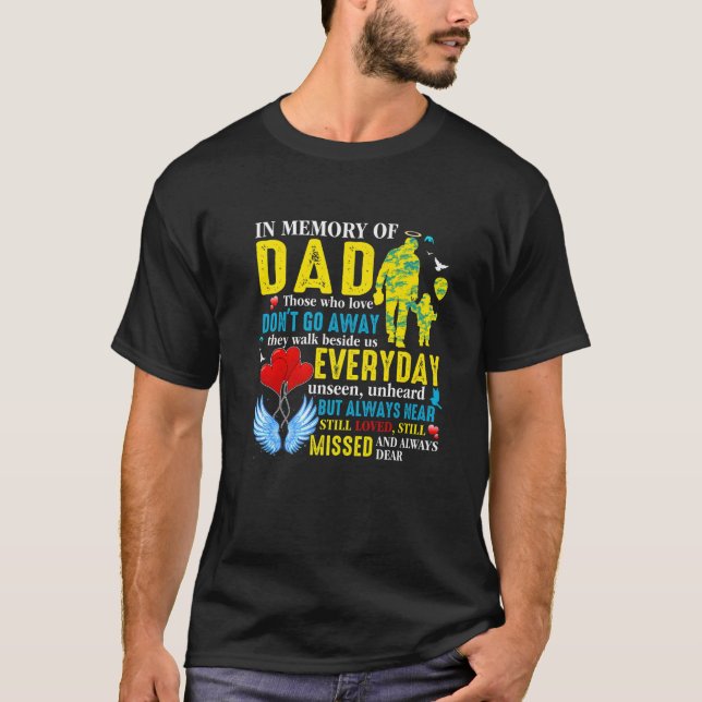 In Loving Memory Of Dad In Heaven, My Dad My Guard T-Shirt (Front)