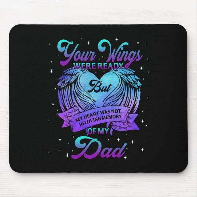 In Loving Memory Of My Dad Suicide Prevention Awar Mouse Pad (Front)