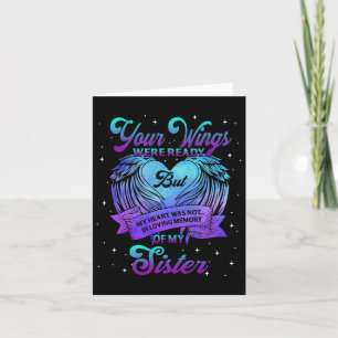 In Loving Memory Of My Sister Suicide Prevention A Card