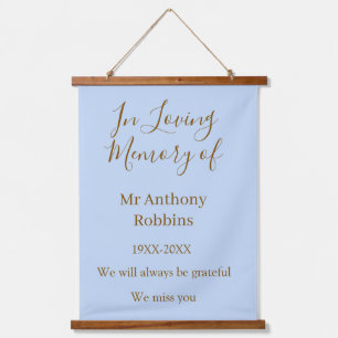In Loving memory of name funeral memory keepsake Hanging Tapestry